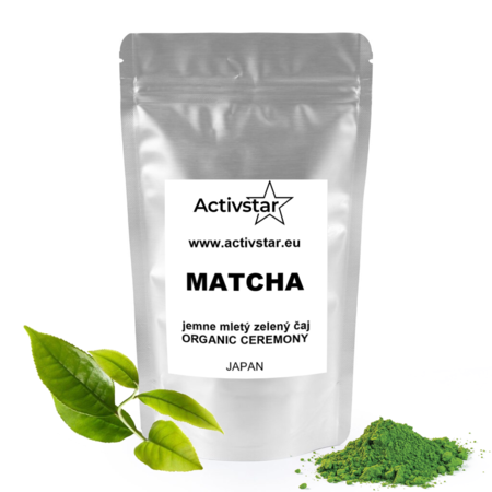 ACTIVSTAR MATCHA – Organický Ceremonial Zelený Čaj z Japonska 50 g