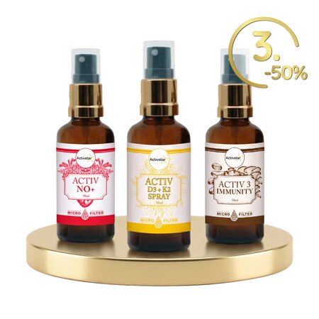 Activ NO+ spray 50 ml,Activ 3 Imunity spray 50 ml,Activ D3 + K2 Spray 50 ml