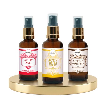 Activ NO+ spray 50 ml,Activ 3 Imunity spray 50 ml,Activ D3 + K2 Spray 50 ml