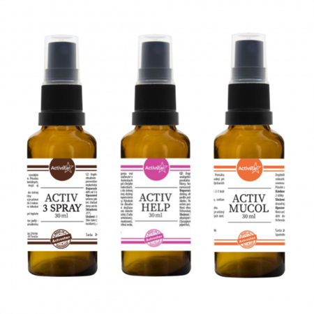 Activ 3 spray 30 ml, Activ Help 30 ml, Activ Mucol 30 ml